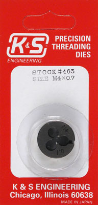 Gängsnitt M4 x 0.7mm