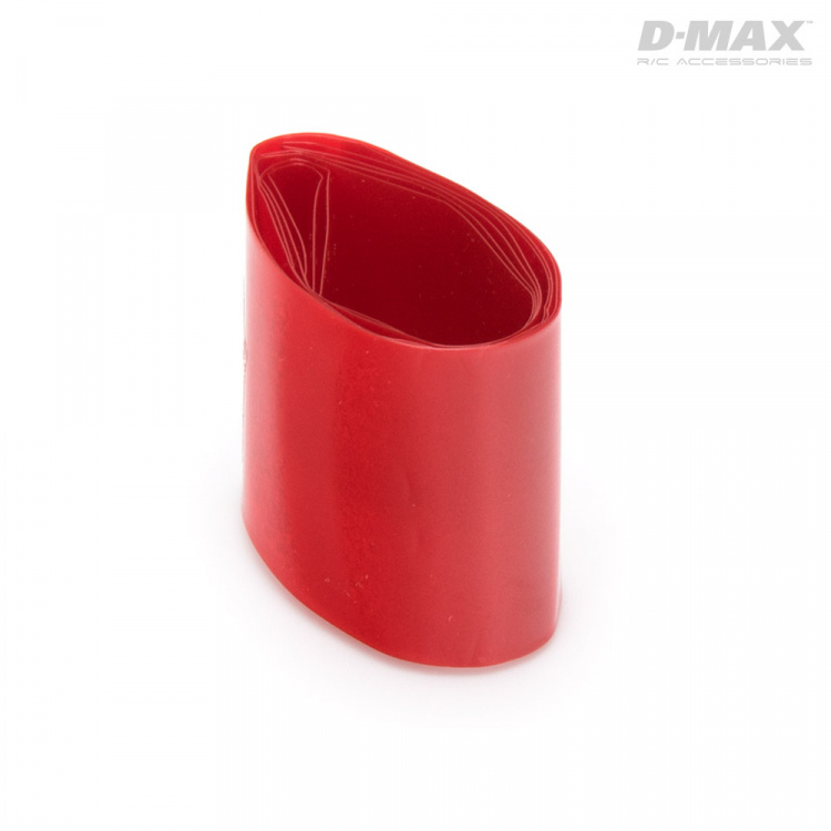 DynoMAX Krympslang Röd Transparent D28/B44mm x 1m
