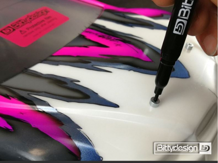 Bittydesign Karosshålsmarkering Set 1/10 - Blå