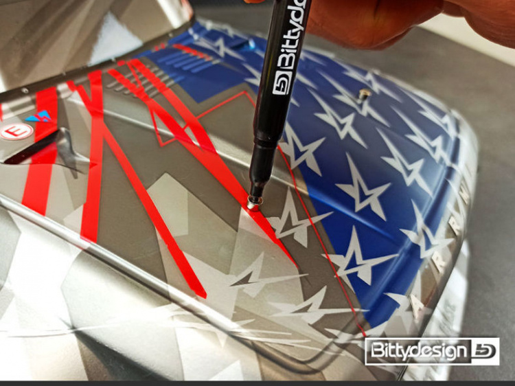 Bittydesign Karosshålsmarkering Set Big Scale- Röd