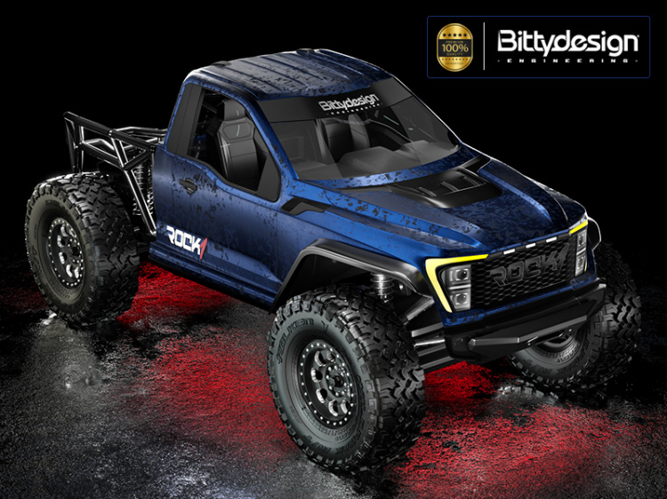 Bittydesign ROCK1 Kaross för 313mm Hjulbas Crawler (Klippt/Omålad) (Kabin)