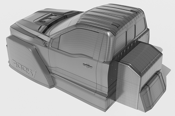 Bittydesign ROCK1 Kaross för 313mm Hjulbas Crawler (Klippt/Omålad) (Kabin)