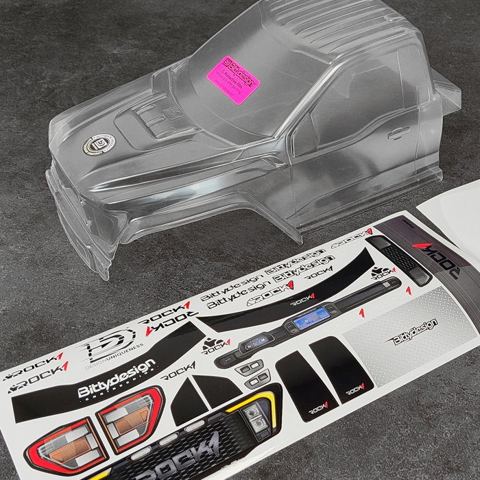 Bittydesign ROCK1 Kaross för 313mm Hjulbas Crawler (Klippt/Omålad) (Kabin)