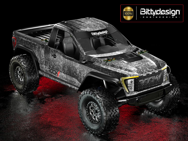 Bittydesign ROCK1 Kaross för 313mm Hjulbas Crawler (Omålad)