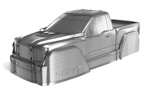 Bittydesign ROCK1 Kaross för 313mm Hjulbas Crawler (Omålad)