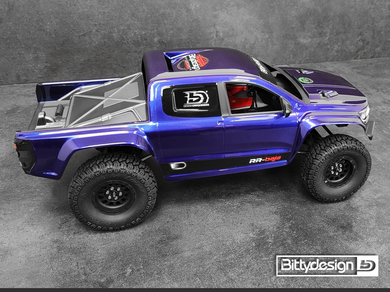 Bittydesign RR-Baja Kaross för 313mm Hjulbas Crawler (Klippt/Omålad)