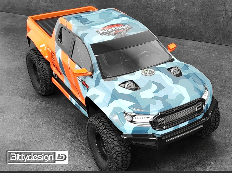 Bittydesign RR-Ultra Kaross för 313mm Hjulbas Crawler (Klippt/Omålad)