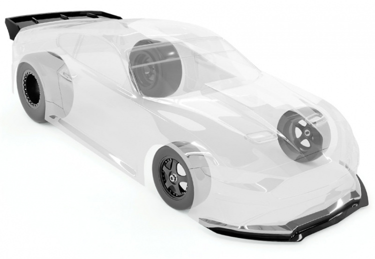 Bittydesign M-550 No-Prep Dragracing Kaross 1/10