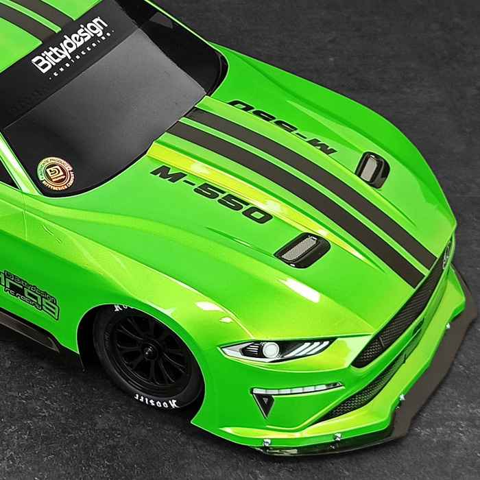 Bittydesign M-550 No-Prep Dragracing Kaross 1/10