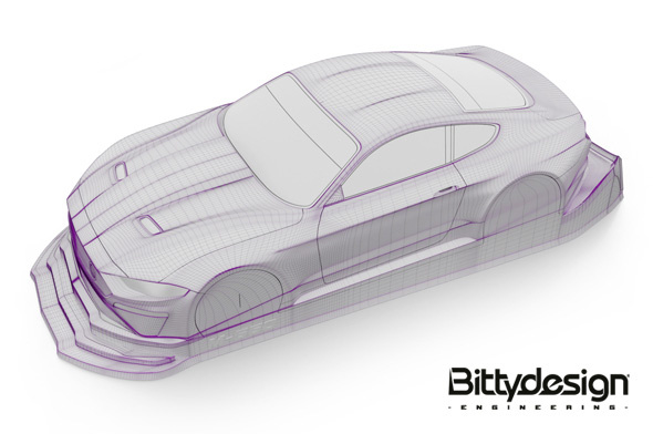 Bittydesign M-550 No-Prep Dragracing Kaross 1/10