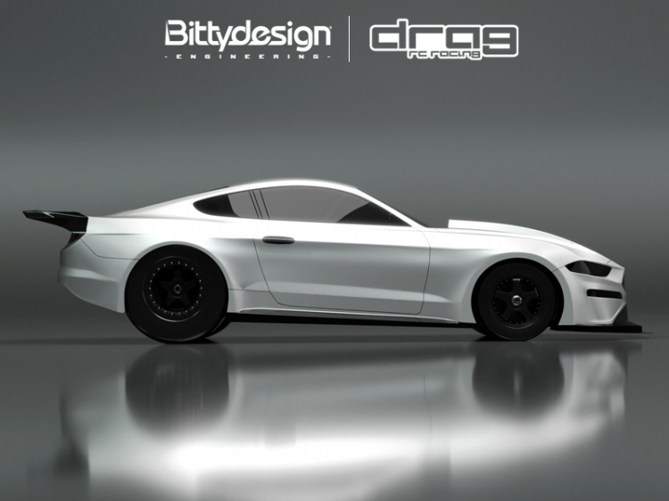 Bittydesign M-550 No-Prep Dragracing Kaross 1/10