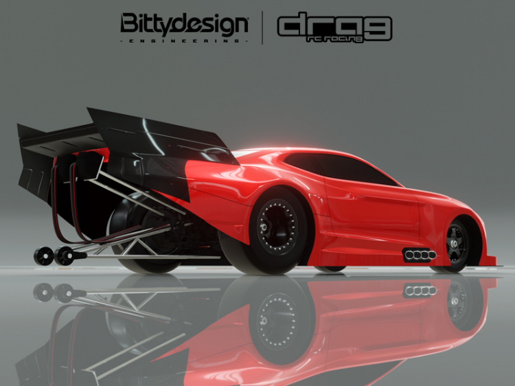 Bittydesign ZL21 No-prep Dragracing Kaross 1/10