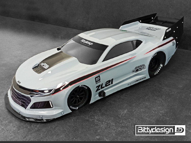 Bittydesign ZL21 No-prep Dragracing Kaross 1/10