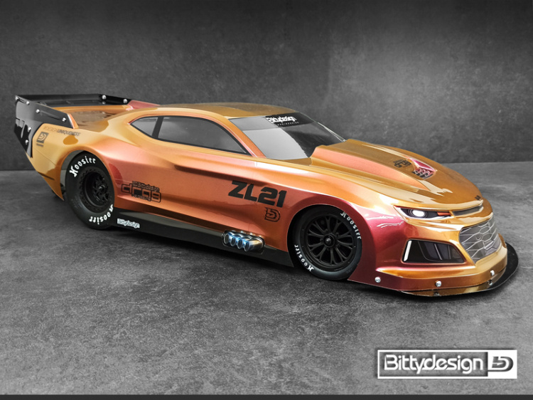 Bittydesign ZL21 No-prep Dragracing Kaross 1/10