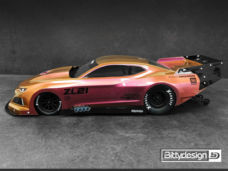 Bittydesign ZL21 No-prep Dragracing Kaross 1/10