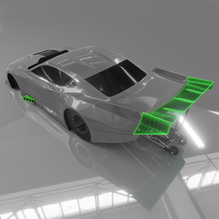 Bittydesign ZL21 No-prep Dragracing Kaross 1/10