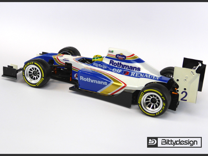 Bittydesign Type-6R Kaross F1 1/10 Lättvikt (Omålad)