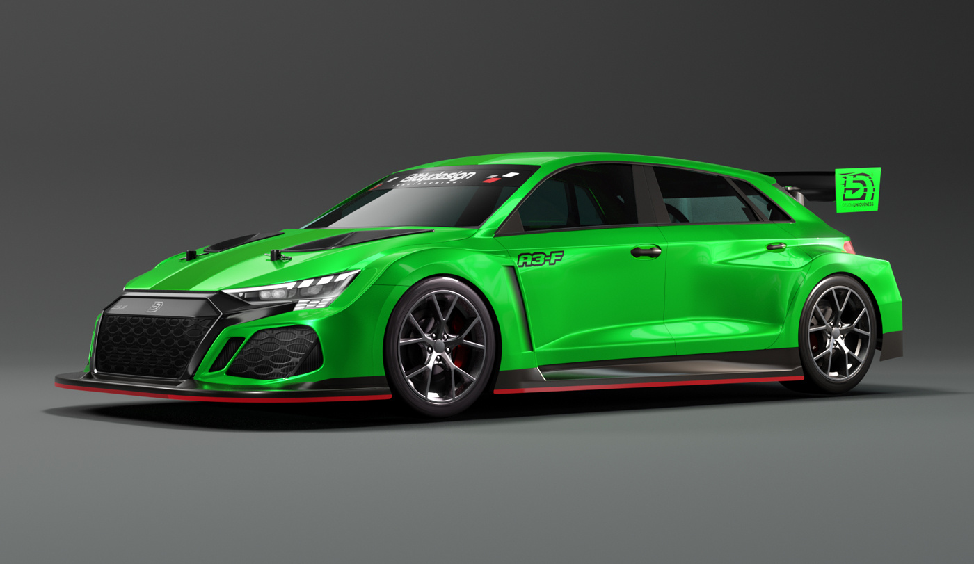 Bittydesign A3-F Kaross FWD 1/10 190mm