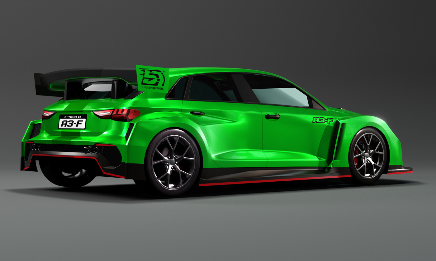 Bittydesign A3-F Kaross FWD 1/10 190mm