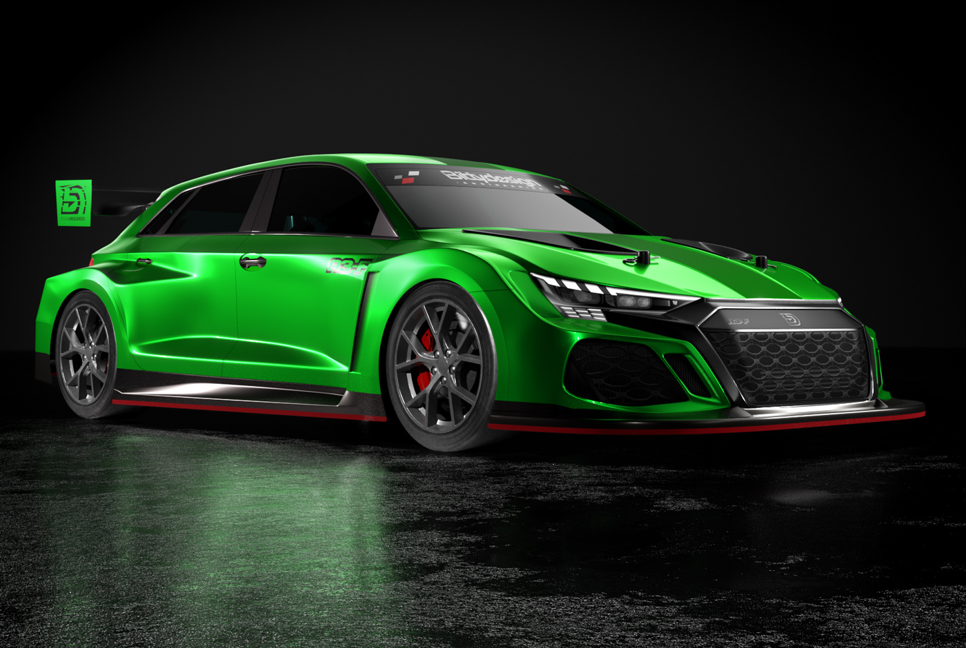 Bittydesign A3-F Kaross FWD 1/10 190mm