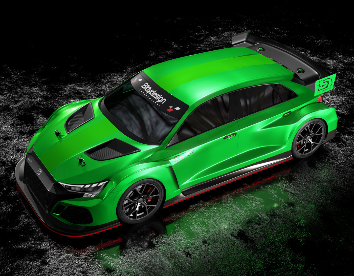 Bittydesign A3-F Kaross FWD 1/10 190mm