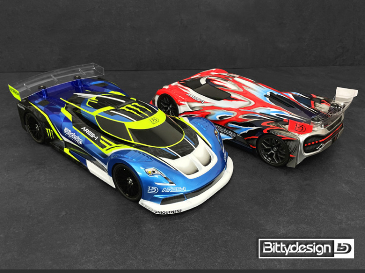 Bittydesign Kaross ARES-1 (Omålad) 1/10 GT 190mm