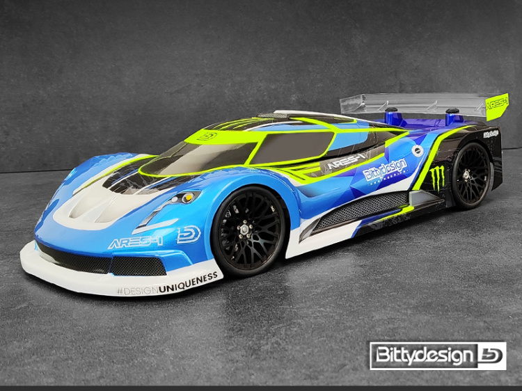 Bittydesign Kaross ARES-1 (Omålad) 1/10 GT 190mm