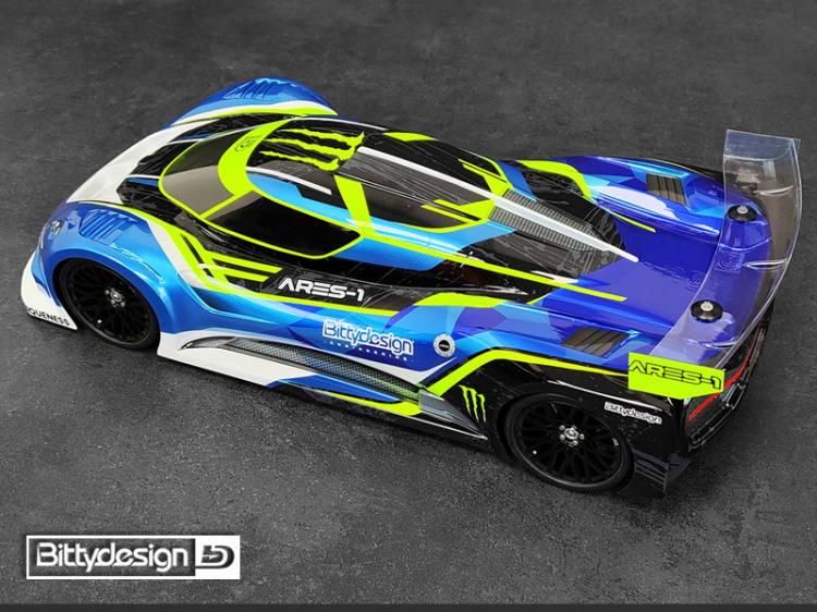 Bittydesign Kaross ARES-1 (Omålad) 1/10 GT 190mm