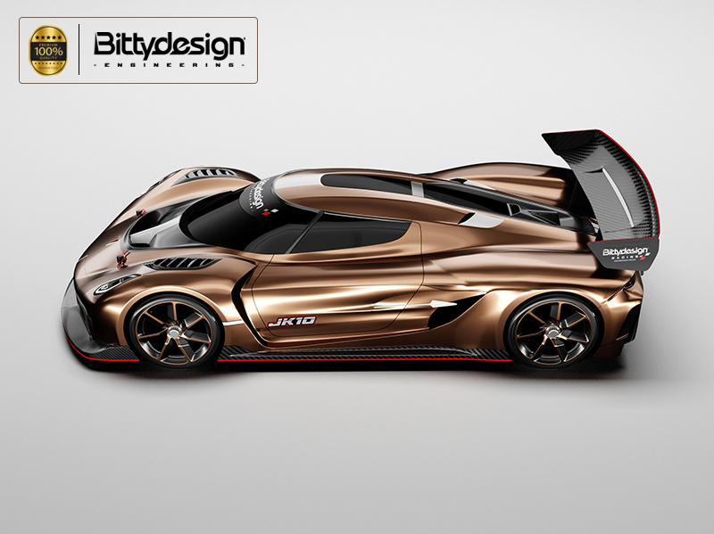 Bittydesign JK10 1/10 GT Kaross 190mm (Omålad)