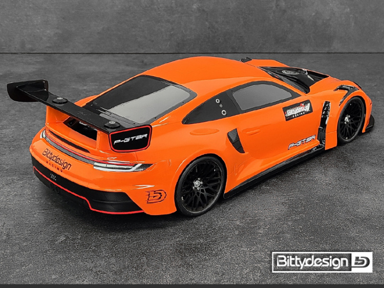 Bittydesign P-GT3R Kaross 1/10 GT 190mm (Omålad)