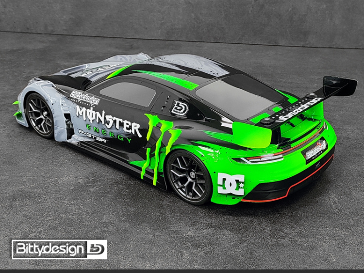 Bittydesign P-GT3R Kaross 1/10 GT 190mm (Omålad)