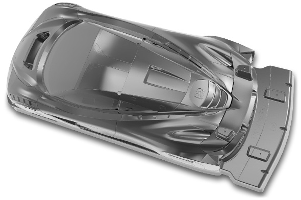 Bittydesign Seven20 Kaross (Omålad) 1/10 GT 190mm