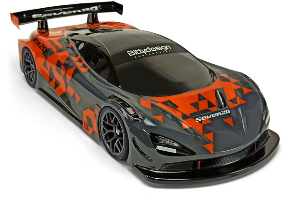 Bittydesign Seven20 Kaross (Omålad) 1/10 GT 190mm