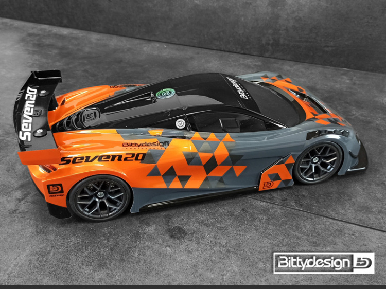 Bittydesign Seven20 Kaross (Omålad) 1/10 GT 190mm