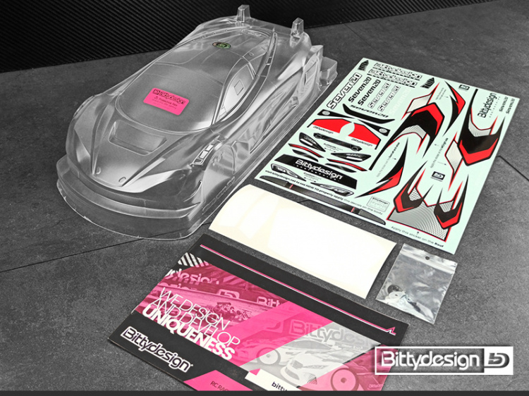 Bittydesign Seven20 Kaross (Omålad) 1/10 GT 190mm