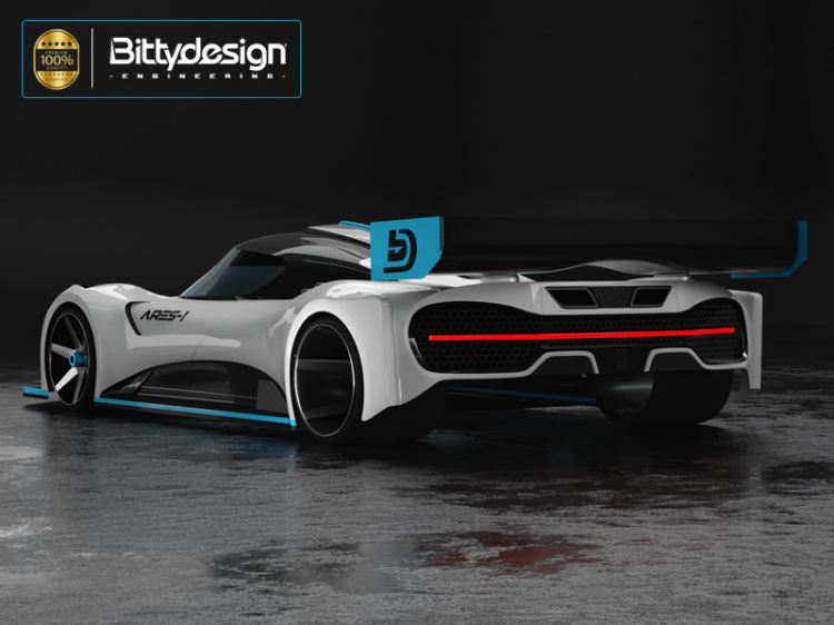 Bittydesign Kaross ARES-1 (Omålad) 1/12 GT