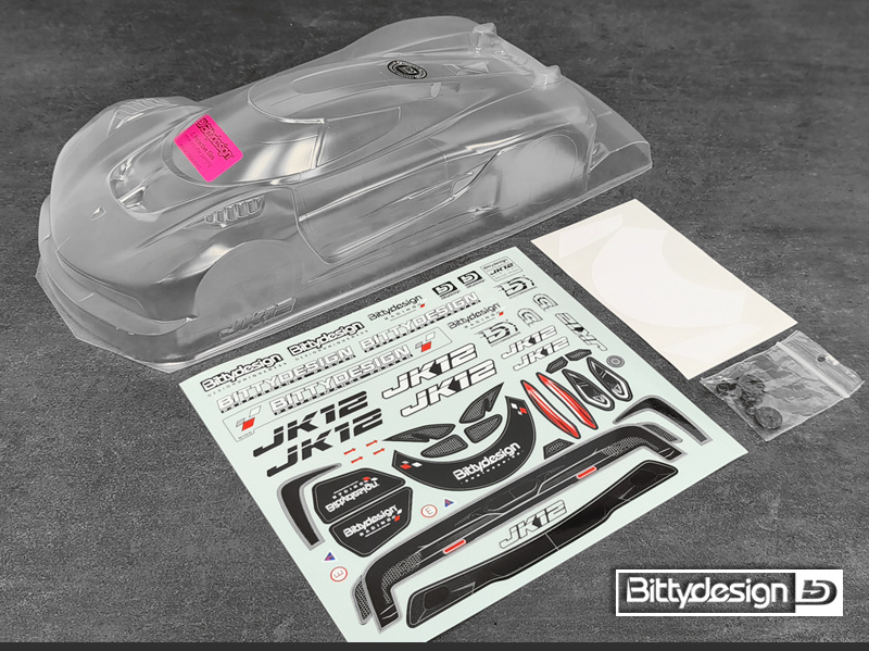 Bittydesign GT12 Kaross JK12 1/12 Supastox klass (Omålad)