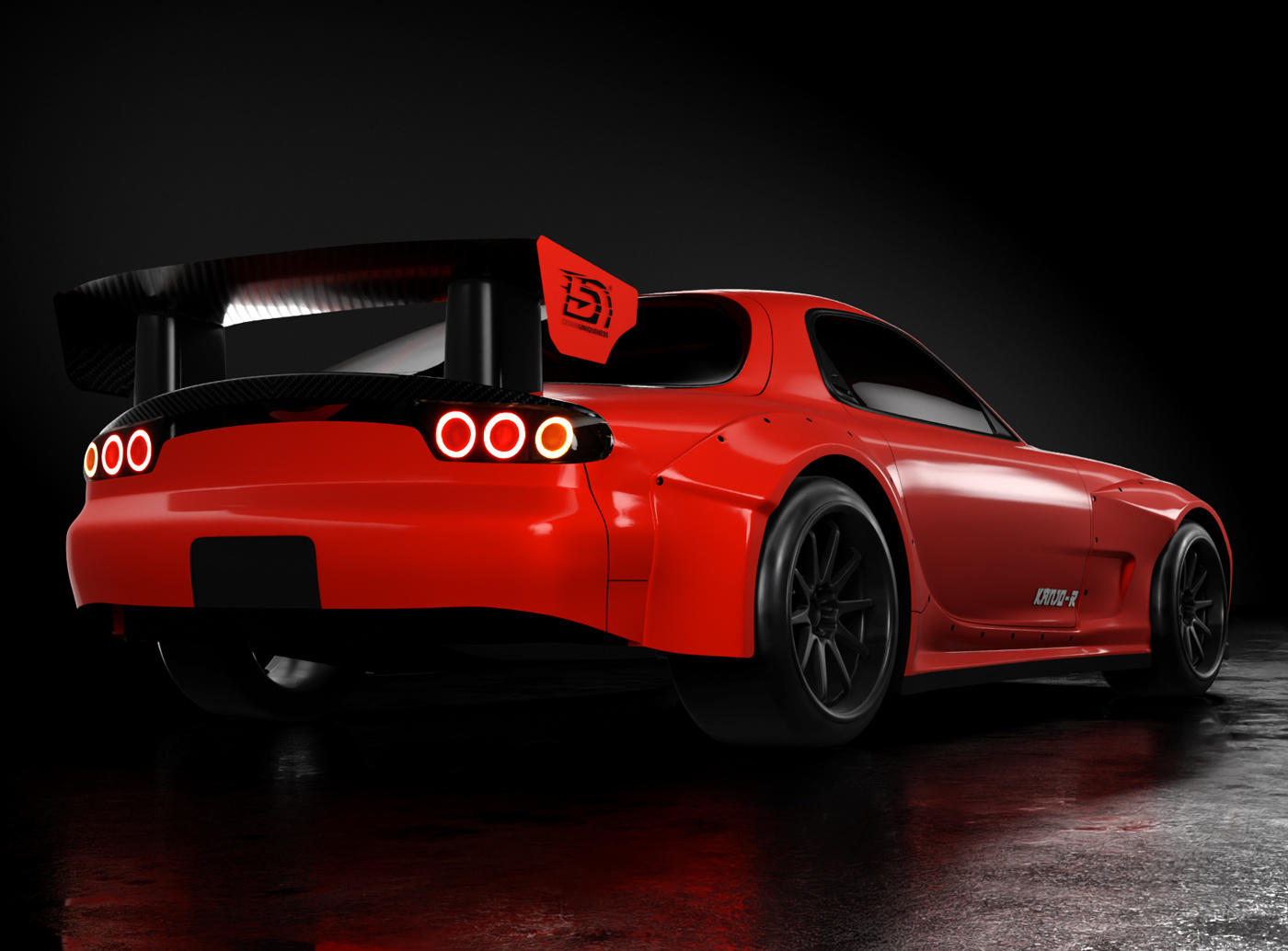 Bittydesign KANJO-R Kaross 1/28 Mini-Z (Omålad)