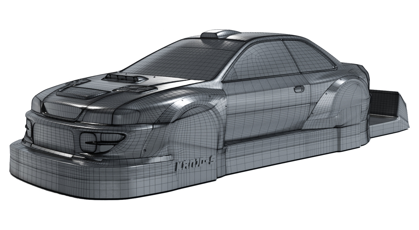 Bittydesign KANJO-S Kaross 1/28 Mini-Z (Omålad)