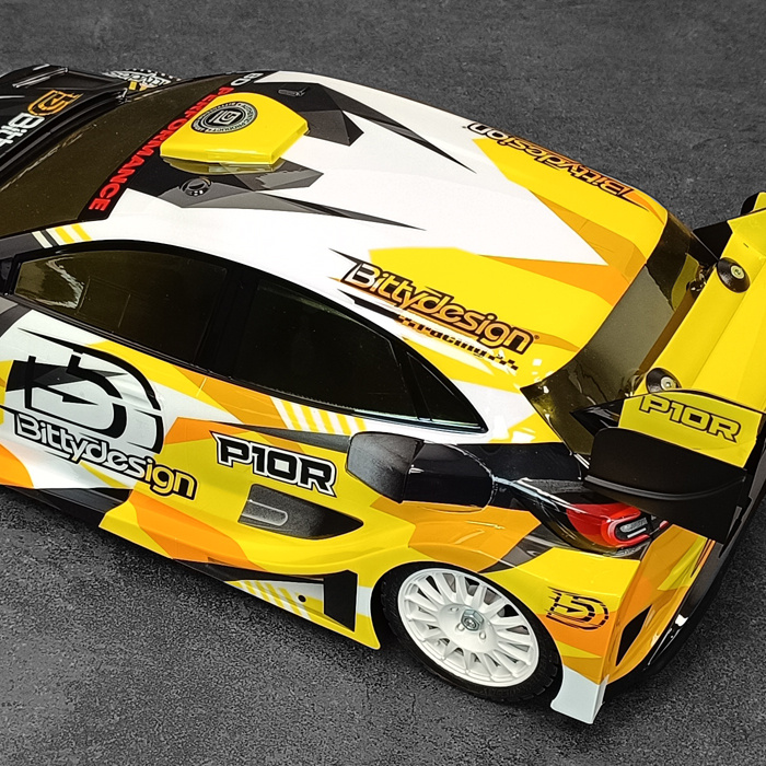 Bittydesign P10R Kaross 1/10 Rally 190 mm Hård (Omålad)