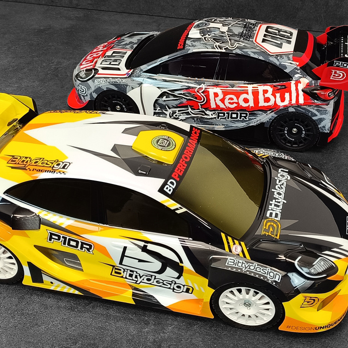 Bittydesign P10R Kaross 1/10 Rally 190 mm Hård (Omålad)