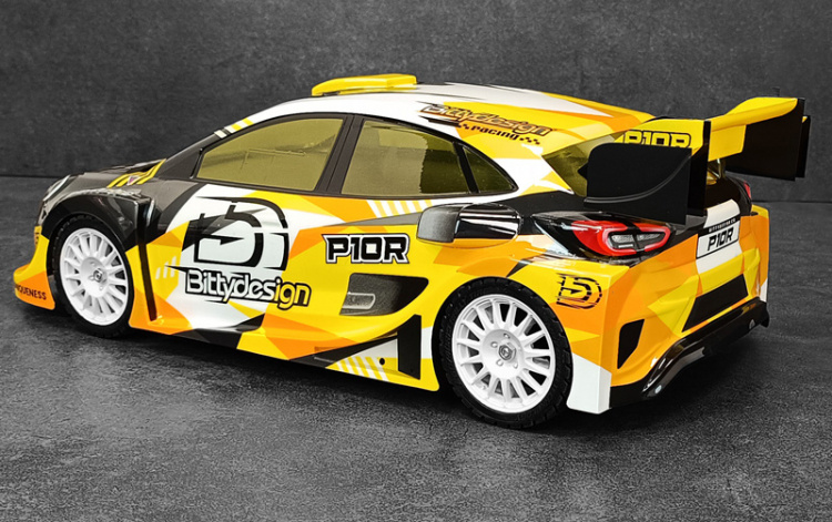 Bittydesign P10R Kaross 1/10 Rally 190 mm Lättvikt (Omålad)