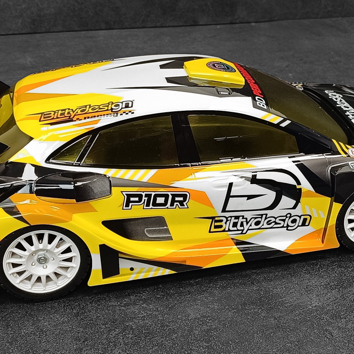 Bittydesign P10R Kaross 1/10 Rally 190 mm Lättvikt (Omålad)