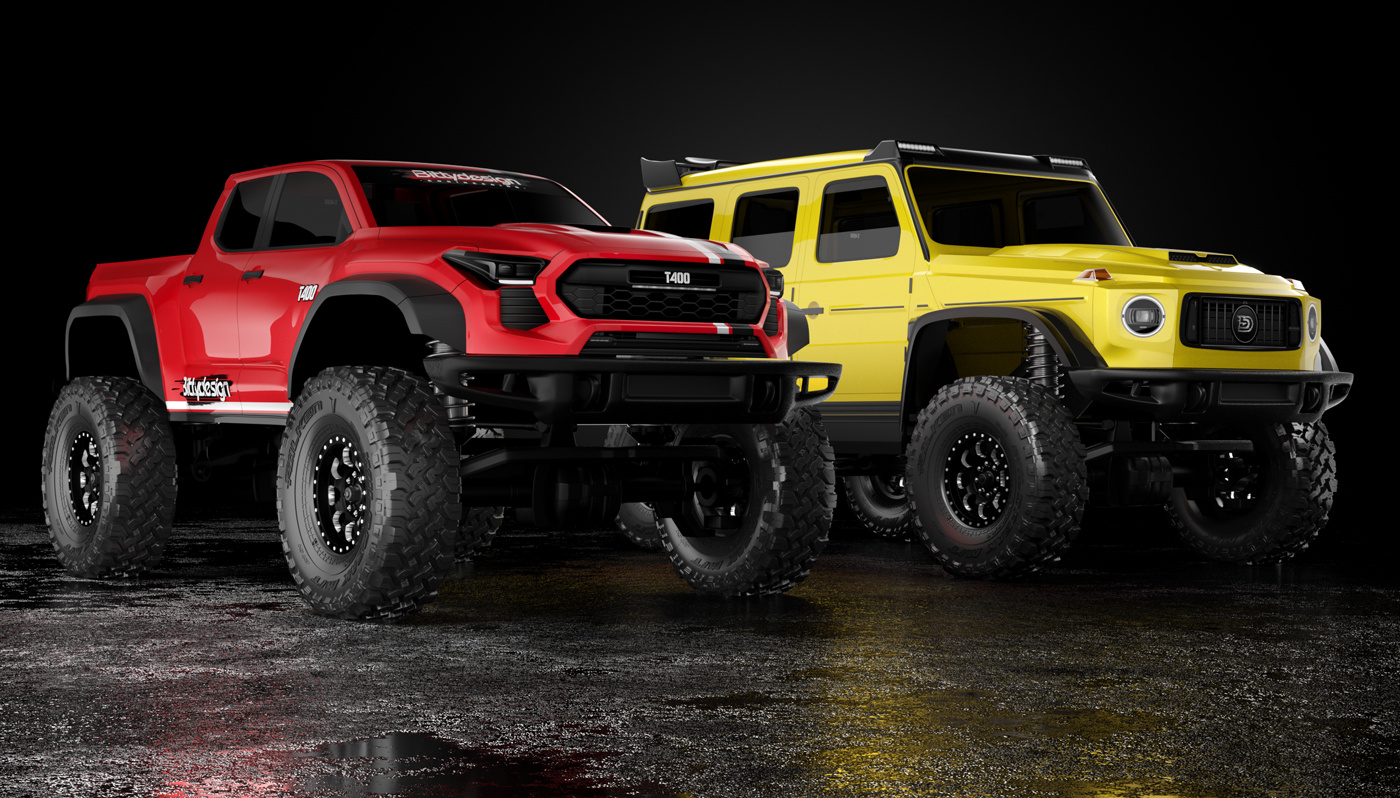 Bittydesign T-400 1/18 Kaross Traxxas TRX-4M (Omålad/Klippt)