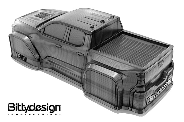 Bittydesign T-400 1/18 Kaross Traxxas TRX-4M (Omålad/Klippt)