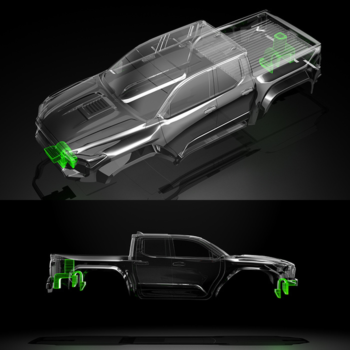 Bittydesign T-400 1/18 Kaross Traxxas TRX-4M (Omålad/Klippt)