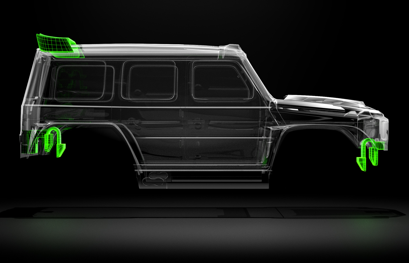 W464 1/18 TRAXXAS TRX-4M (Omålad/Klippt)