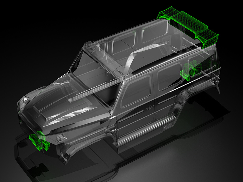 W464 1/18 TRAXXAS TRX-4M (Omålad/Klippt)