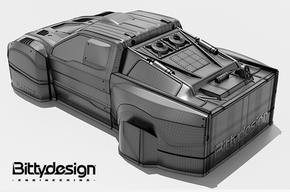 BITTYDESIGN FALCON-X 1/7 Grön för TRAXXAS UDR 1.5mm