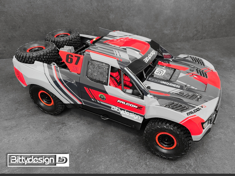 FALCON-X Kaross för TRAXXAS UDR (Omålad/Klippt) 1.5mm